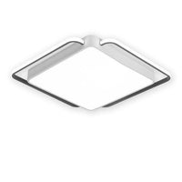 Plafonnier LED design noir et blanc Bwart | Marco Lucetti Blanc / 50x50x6cm - 34W / Chaude