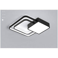 Plafonnier LED design - Noir et Blanc - Bwart | Marco Lucetti Noir / 45x45x6cm - 27W / Chaude