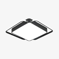 Plafonnier LED design noir et blanc Bwart | Marco Lucetti Noir / 50x50x6cm - 34W / Chaude