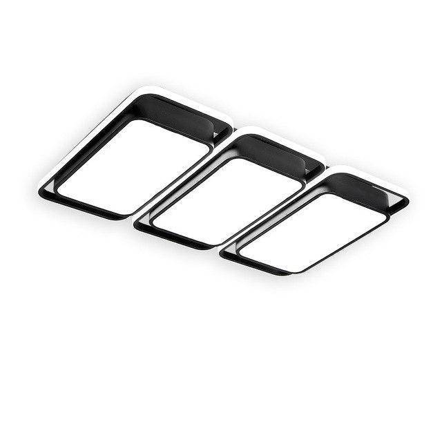 Plafonnier LED Design Noir et Blanc - Bwart | Marco Lucetti Noir / 50x50x9cm - 38W / Froide