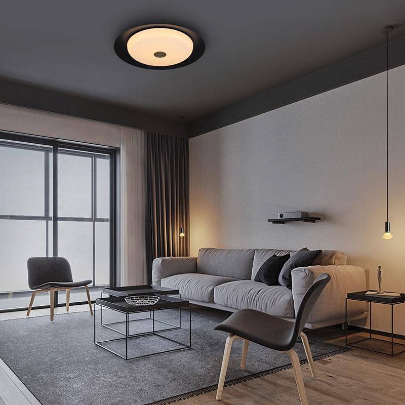 Plafonnier LED Design Noir - Light Disc | Marco Lucetti