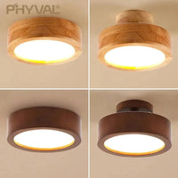 Plafonnier LED Design Nordique en Bois Naturel - Montage en Surface | Marco Lucetti