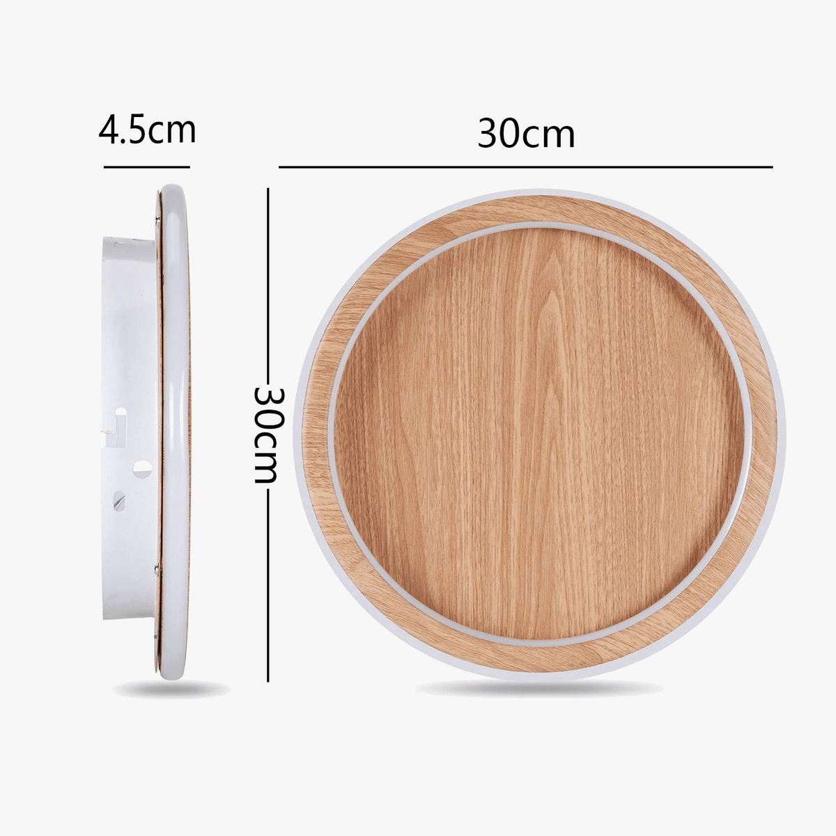 Plafonnier LED design nordique en grain de bois - Éclairage intérieur décoratif | Marco Lucetti