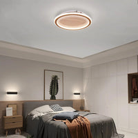 Plafonnier LED design nordique en grain de bois - Éclairage intérieur décoratif | Marco Lucetti Lumière blanche