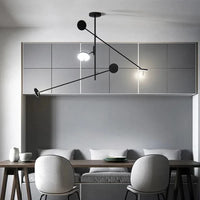 Plafonnier Led design nordique - Luminaires noirs pour Tables basses, Restaurants, Bureaux et Chambres | Marco Lucetti