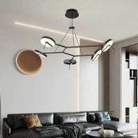 Plafonnier Led design nordique - Luminaires noirs pour Tables basses, Restaurants, Bureaux et Chambres | Marco Lucetti