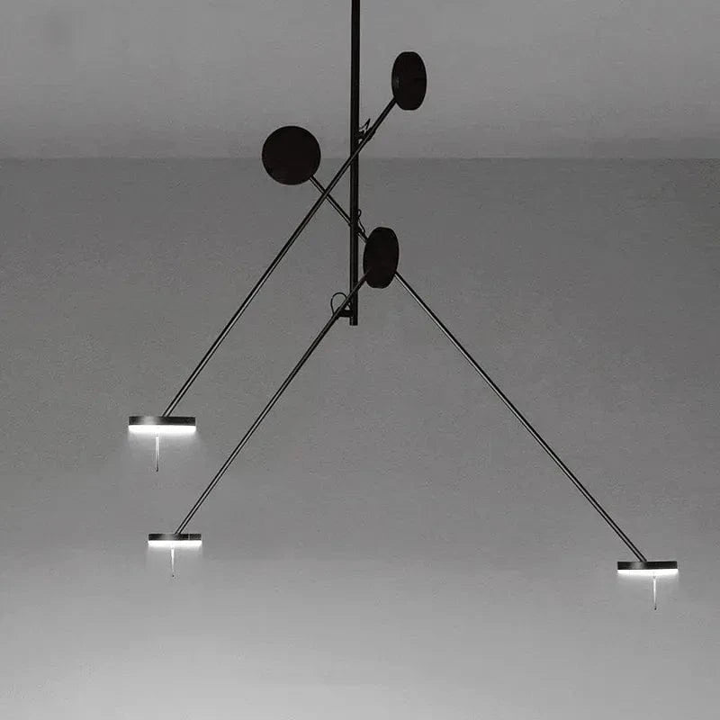 Plafonnier Led design nordique - Luminaires noirs pour Tables basses, Restaurants, Bureaux et Chambres | Marco Lucetti