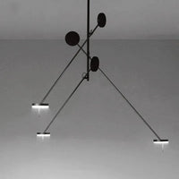 Plafonnier Led design nordique - Luminaires noirs pour Tables basses, Restaurants, Bureaux et Chambres | Marco Lucetti