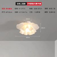 Plafonnier LED Design Nordique Moderne en Acrylique à Motifs Florals | Marco Lucetti 40 cm / Blanc chaud