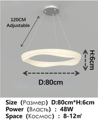 Plafonnier LED design nordique moderne | Marco Lucetti Monocouche 80 cm / 3 couleurs (pas de télécommande)
