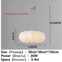 Plafonnier LED design nordique moderne | Marco Lucetti Petit 30cm / 3 couleurs (pas de télécommande)