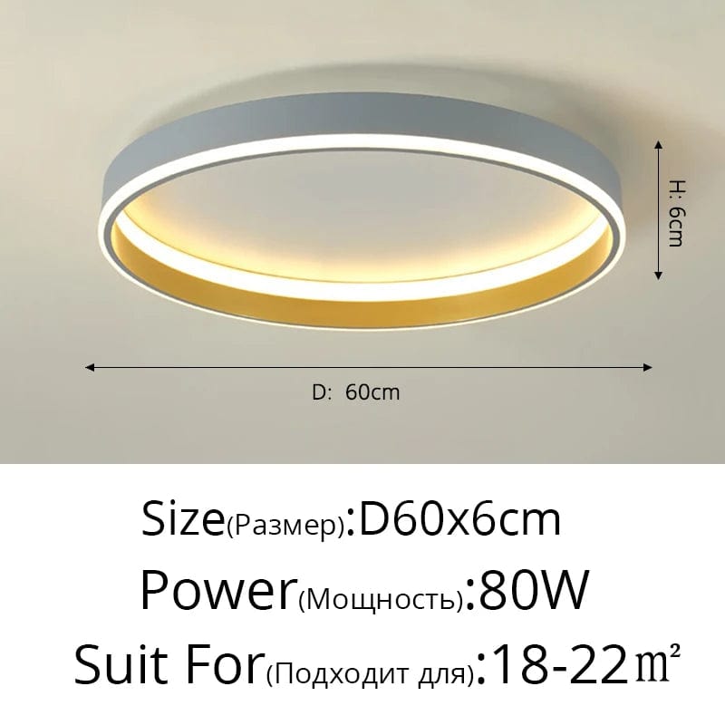 Plafonnier LED Design Nordique Moderne pour Salon | Marco Lucetti