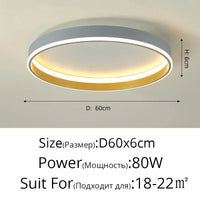 Plafonnier LED Design Nordique Moderne pour Salon | Marco Lucetti