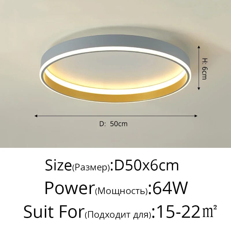 Plafonnier LED Design Nordique Moderne pour Salon | Marco Lucetti