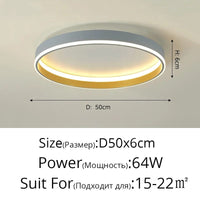 Plafonnier LED Design Nordique Moderne pour Salon | Marco Lucetti