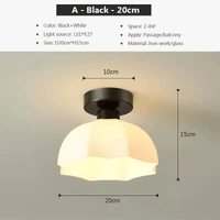 Plafonnier LED design pour balcon et porche en verre  | Marco Lucetti