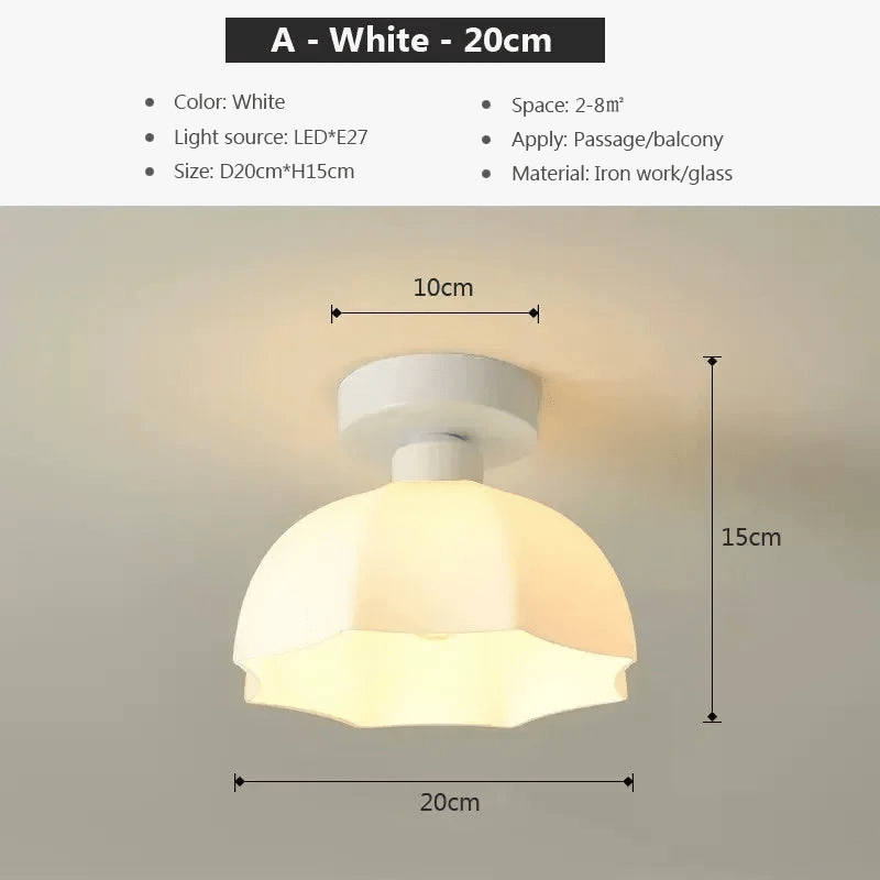 Plafonnier LED design pour balcon et porche en verre  | Marco Lucetti