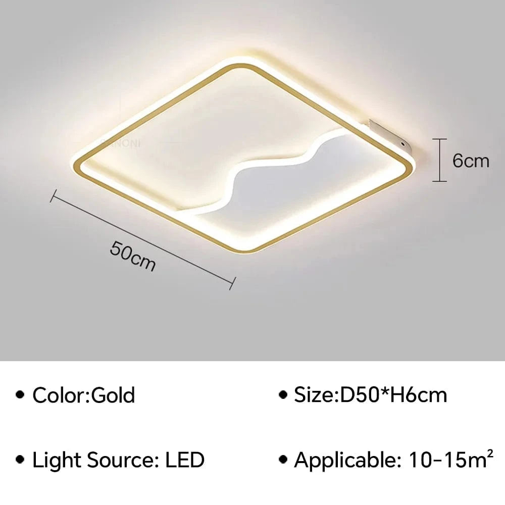 Plafonnier LED Design pour Éclairer Votre Intérieur | Marco Lucetti B Or D50CM / Blanc naturel