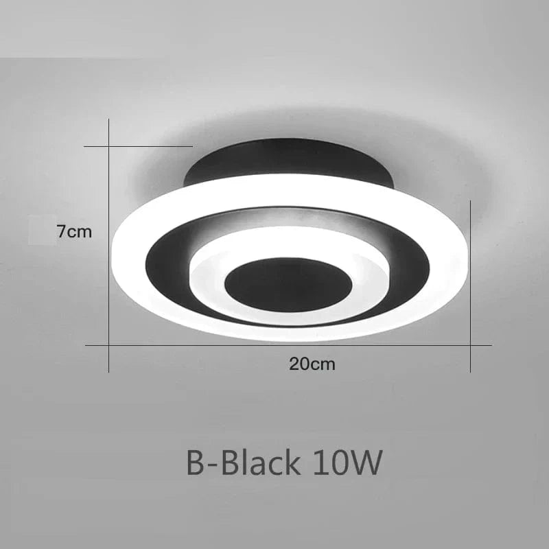 Plafonnier LED Design pour Éclairer Votre Maison - Livraison Directe | Marco Lucetti B Noir 1823 / Blanc chaud, pas de télécommande