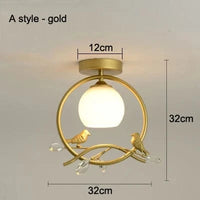 Plafonnier LED design pour hall d'entrée et balcon | Marco Lucetti A style en or / CHINE / E27