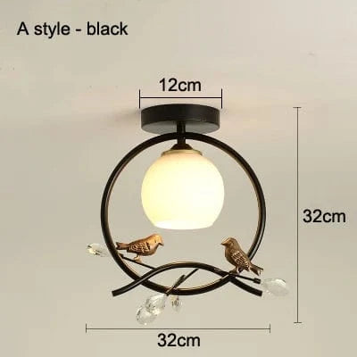 Plafonnier LED design pour hall d'entrée et balcon | Marco Lucetti A style noir / CHINE / E27