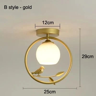 Plafonnier LED design pour hall d'entrée et balcon | Marco Lucetti Or de style B / CHINE / E27