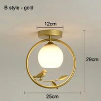 Plafonnier LED design pour hall d'entrée et balcon | Marco Lucetti Or de style B / CHINE / E27