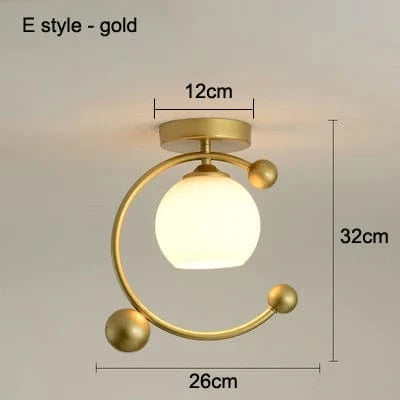 Plafonnier LED design pour hall d'entrée et balcon | Marco Lucetti Or de style E / CHINE / E27