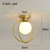 Plafonnier LED design pour hall d'entrée et balcon | Marco Lucetti Or style G / CHINE / E27