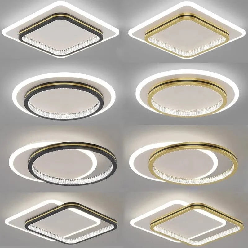 Plafonnier LED design pour l'entrée : luminaires d'intérieur avec abat-jour en cristal | Marco Lucetti