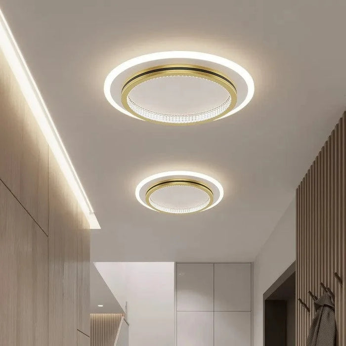 Plafonnier LED design pour l'entrée : luminaires d'intérieur avec abat-jour en cristal | Marco Lucetti