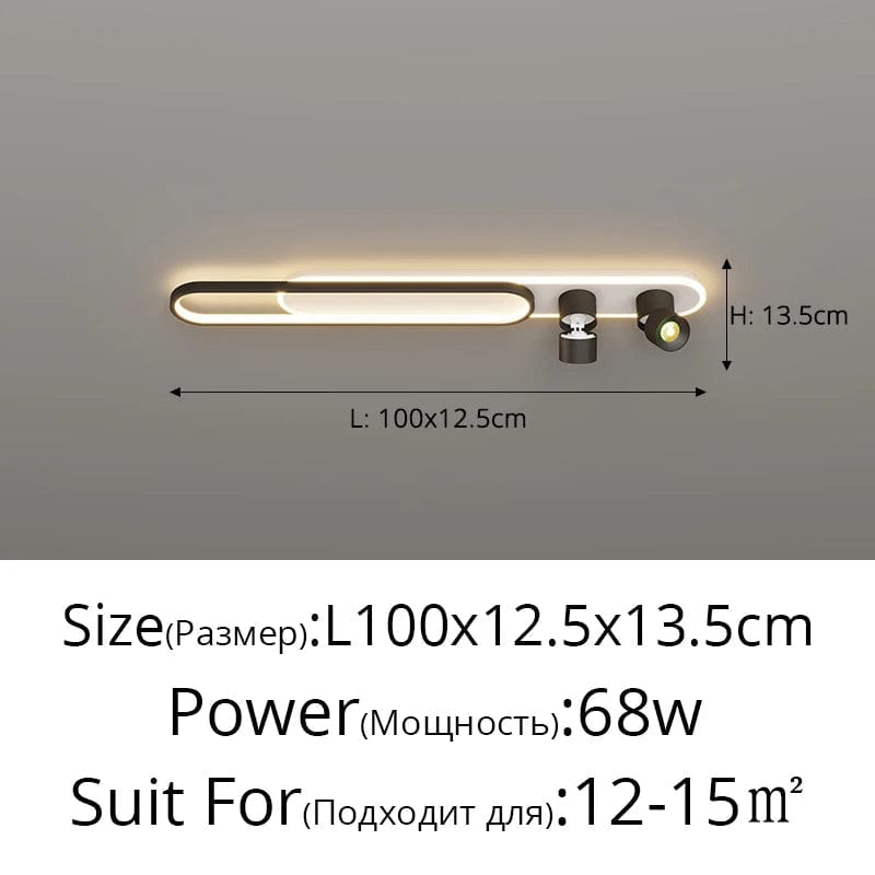 Plafonnier LED design pour loft - Luminaire décoratif d'intérieur | Marco Lucetti