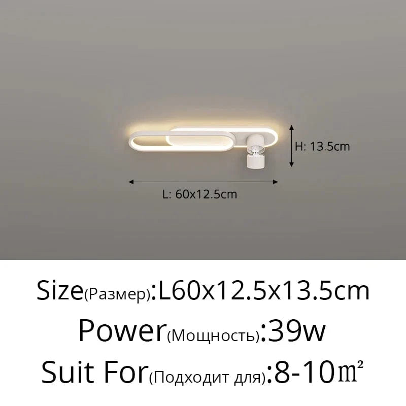 Plafonnier LED design pour loft - Luminaire décoratif d'intérieur | Marco Lucetti Blanc 60cm / Intensité variable avec télécommande