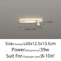 Plafonnier LED design pour loft - Luminaire décoratif d'intérieur | Marco Lucetti Blanc 60cm / Intensité variable avec télécommande