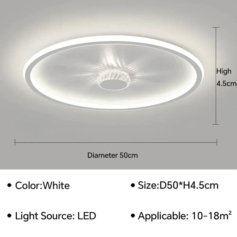 Plafonnier LED Design pour Salon Salle à Manger Chambre d'Enfants Cuisine | Marco Lucetti Blanc 50 / Blanc froid