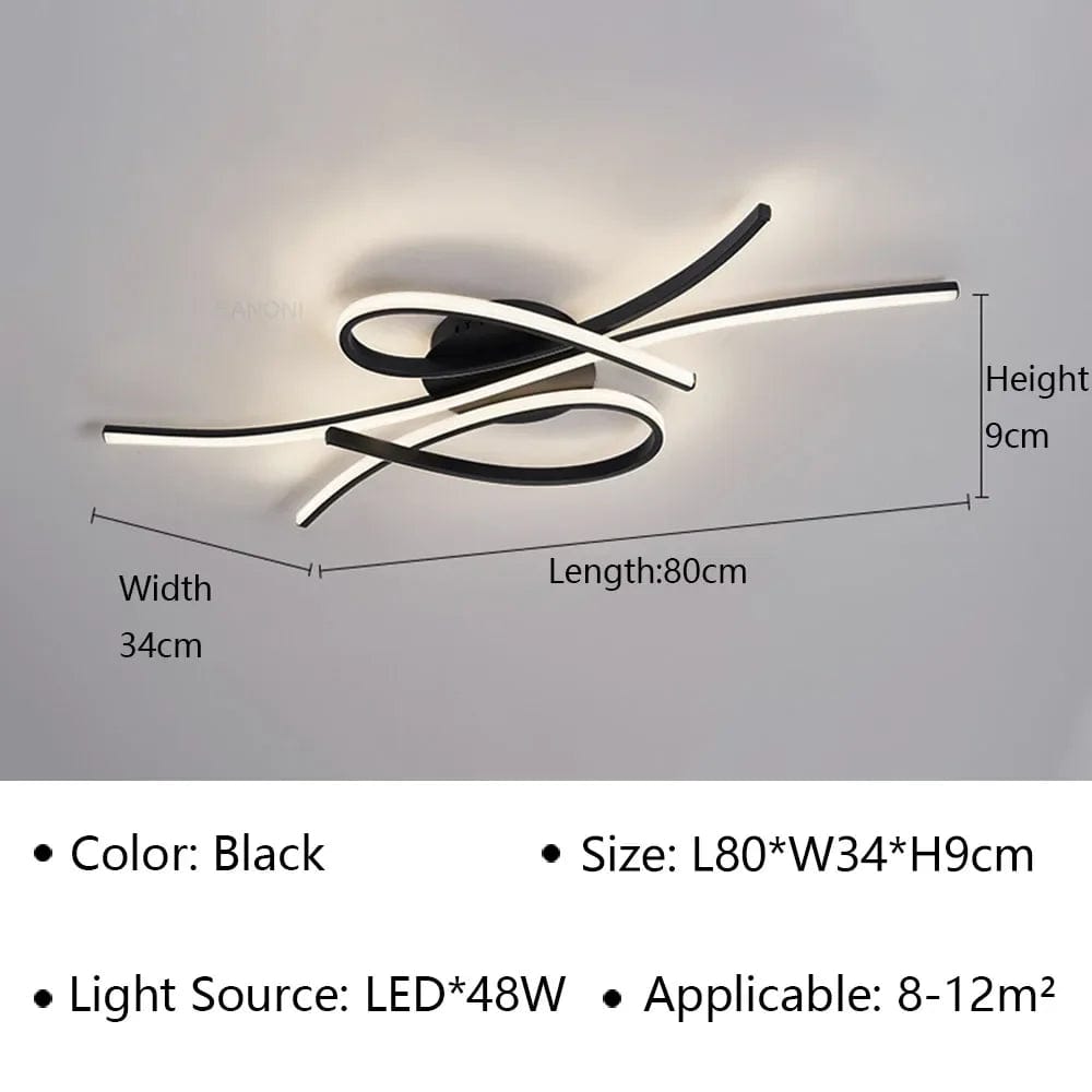 Plafonnier LED Design pour Salon Salle à Manger Chambre Étude Hôtel Allée Plafond - Luminaire de Luxe | Marco Lucetti