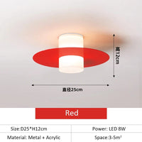 Plafonnier LED Design pour Salon, Salle à Manger, Cuisine et Chambre - Noir et Blanc | Marco Lucetti