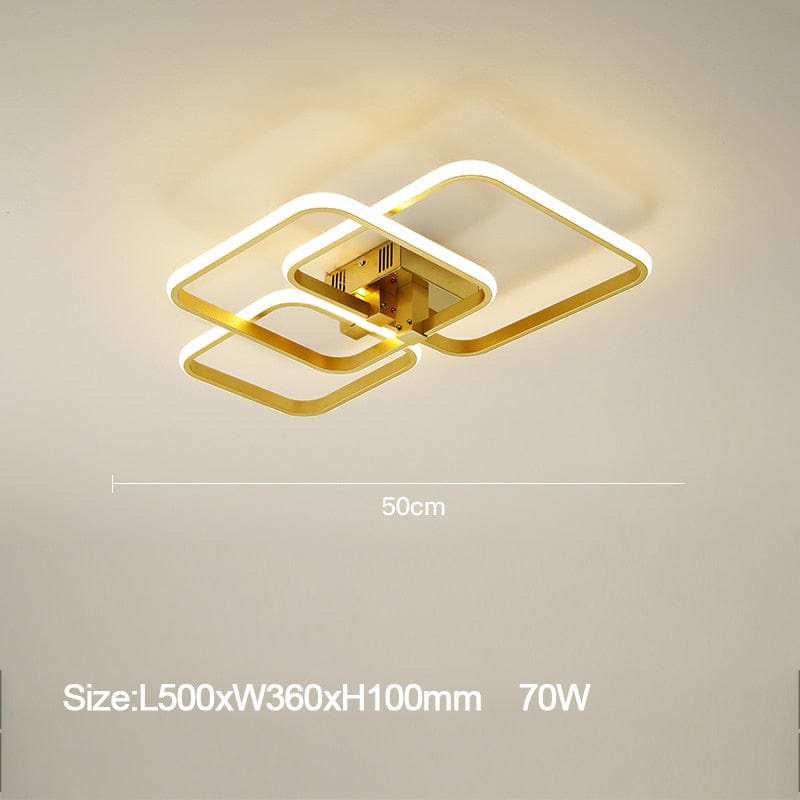 Plafonnier LED Design Vexler | Marco Lucetti Square - 50 x 36 cm