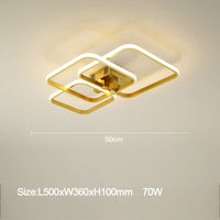 Plafonnier LED Design Vexler | Marco Lucetti Square - 50 x 36 cm