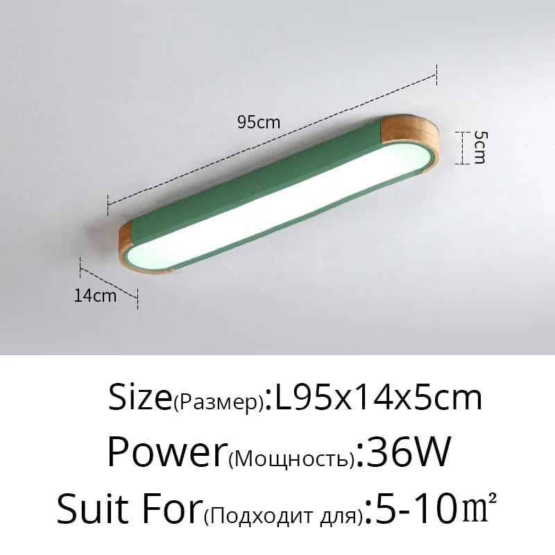 Plafonnier LED dimmable en bois - Idéal pour tous les espaces | Marco Lucetti
