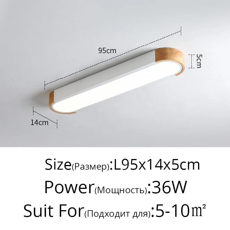 Plafonnier LED dimmable en bois - Idéal pour tous les espaces | Marco Lucetti