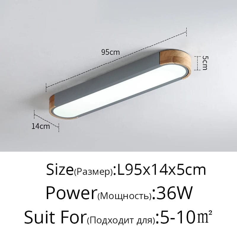 Plafonnier LED dimmable en bois - Idéal pour tous les espaces | Marco Lucetti