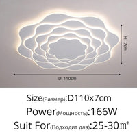 Plafonnier LED Dimmable en Fer Acrylique Moderne pour Intérieur | Marco Lucetti