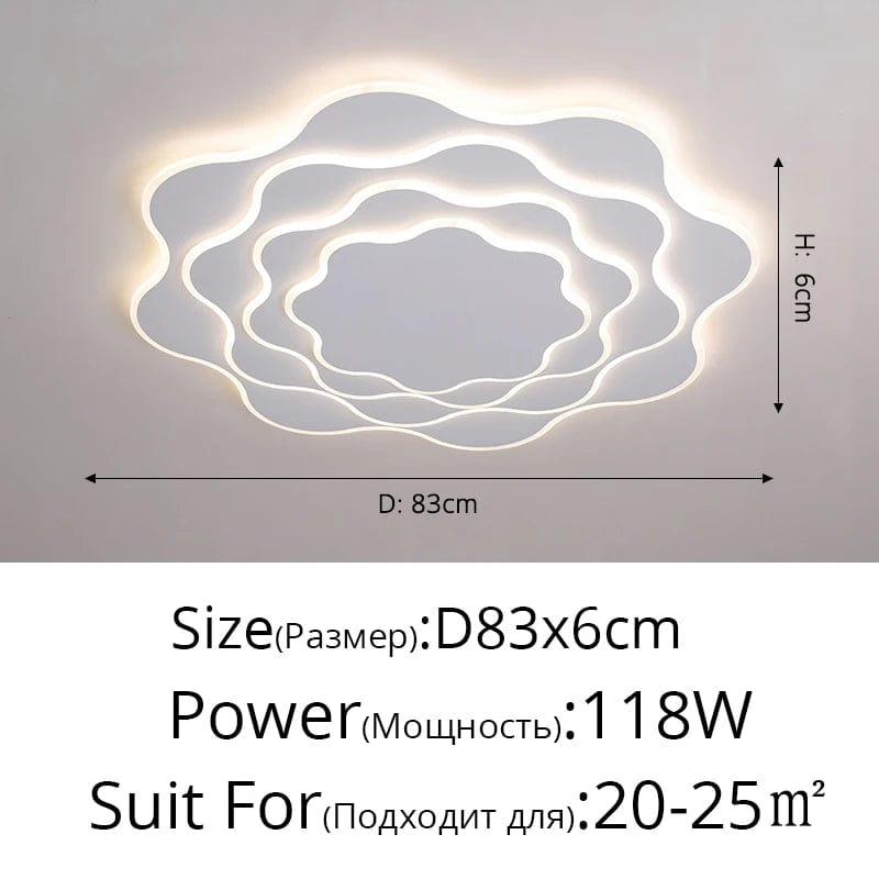 Plafonnier LED Dimmable en Fer Acrylique Moderne pour Intérieur | Marco Lucetti