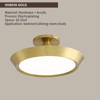 Plafonnier LED Dimmable Suspendu ModernLite | Marco Lucetti Or / 30 cm / Lumière modifiable