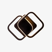 Plafonnier LED Doha Cross Square | Marco Lucetti Noir / Chaude