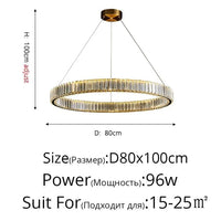 Plafonnier LED doré de luxe | Marco Lucetti Lustre 80cm / Argent / Gradation avec télécommande