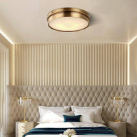 Plafonnier LED doré design | Marco Lucetti