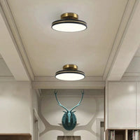 Plafonnier LED Doré en Métal | Marco Lucetti