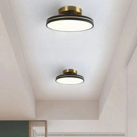 Plafonnier LED Doré en Métal | Marco Lucetti